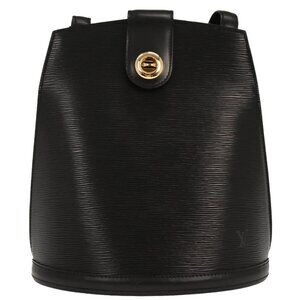 Louis Vuitton Black Epi Cluny Shoulder Bag M52252 VI0975 117703